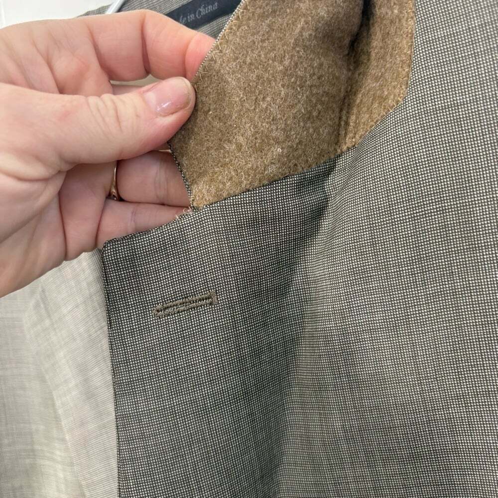 Lauren Ralph Lauren Blazer Wool Sport Coat Classic Neutral 48R - Picture 5 of 12